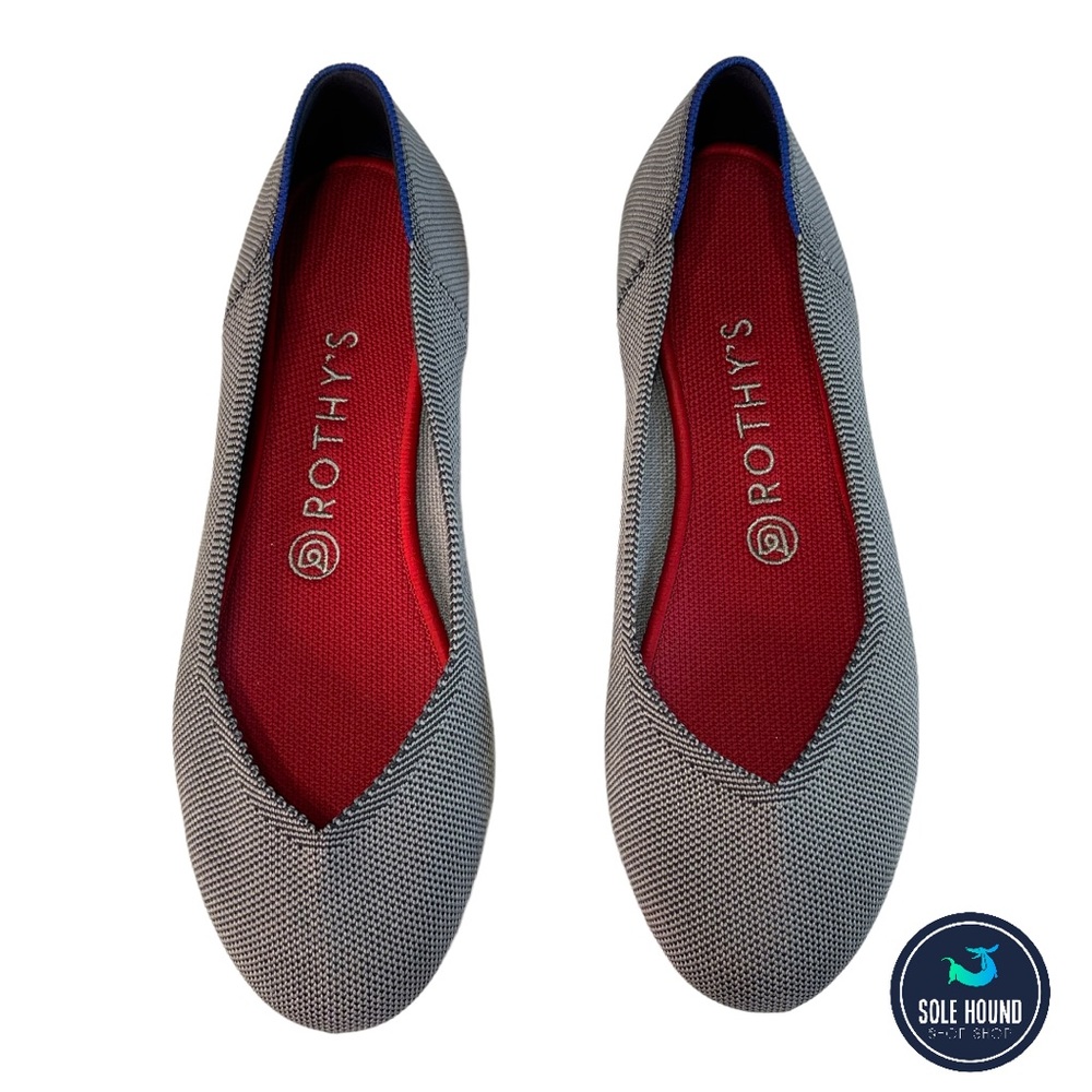 Rothy's Black and Red Flats